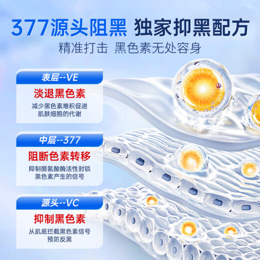 白云山377烟酰胺面霜美白祛斑霜淡化黑色素去老年黄褐斑雀斑补水保湿30g