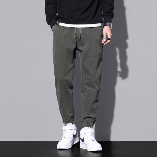 Pantalones casuales de pájaros carpinteros para hombres de moda de moda