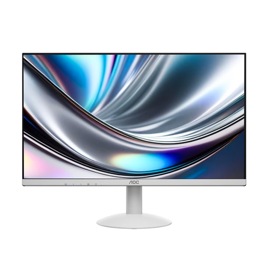 Quasi-new product AOC 23.8-inch IPS wide color gamut 120Hz HDR low blue light and no flicker energy-saving certification elegant white ultra-thin office gaming computer monitor 24B30H/BW