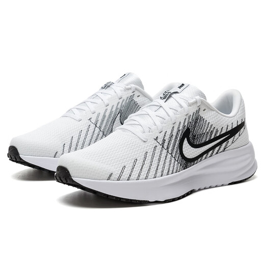 耐克（NIKE）男鞋 25夏季新款运动鞋透气网面鞋登山鞋休闲鞋缓震耐磨跑步鞋男 【软弹减震】102-白色黑勾/晒图退10 42 （内长265mm）