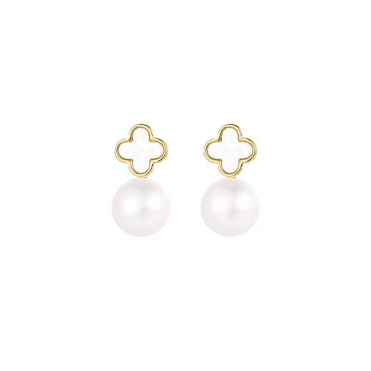 Flash engraved four-leaf clover earrings for women, light luxury niche earrings, new temperament French birthday gift, red four-leaf clover earrings s925 silver needle