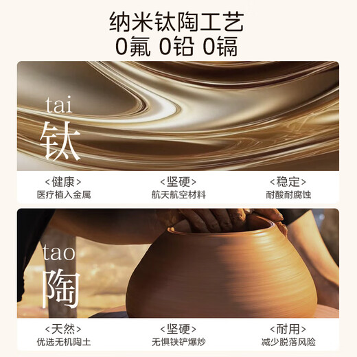 Midea titanium ceramic electric wok, electric steamer, split-type electric cooking pot, non-stick multi-functional all-in-one cooking pot, electric hot pot frying pan, 4.3L pancake pan HCG2818S with steamer