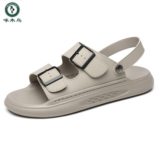 Spechts Sandalen Herren 2025 Sommer Neues modische All-Match-Sandalen mit Rutschstrandschuhen Herren Sandalen schwarz 9903 38
