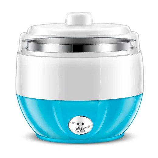 Junmo Home Machine de yogurt de acero inoxidable Copa de tamaño pequeño de tamaño pequeño Vino de arroz Máquina de fermentación Natto Dormitorio totalmente automático One Person come Copa de tamaño azul ácido (da 10 polvo de fagensis pequeño)