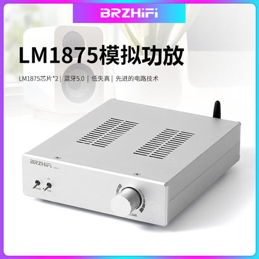 谆梧适用于经典纪念版LM1875高保真功放机立体声家用hifi后级放大器蓝 LM3886蓝牙版