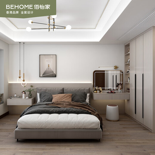 Baiyijia whole house customized modern simple bedroom wardrobe guest dining room cabinet whole house package