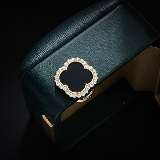 Zuoou four-leaf clover anti-exposure buckle brooch magnetic suction buckle pin buckle strong magnet does not damage clothes shirt collar explosion-proof open button gold magnetic style strong magnetic suction and stability