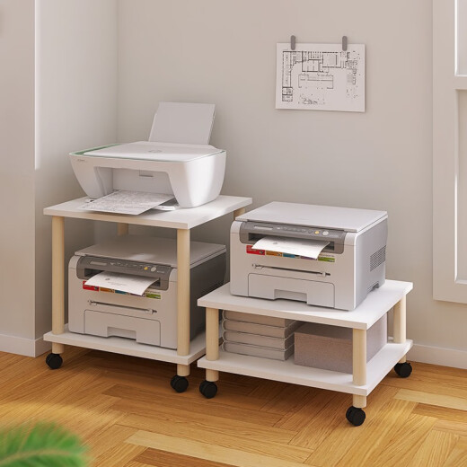 Anxin printer floor-standing double-layer copier bracket office movable multi-layer wheel bracket layer distance 1049*34*22.7cm can be changed