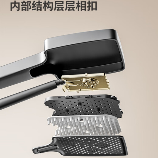 Shower full set of rain shower copper body set constant temperature intelligent digital display supercharged hand shower head piano key JM-275 gun gray hot and cold version