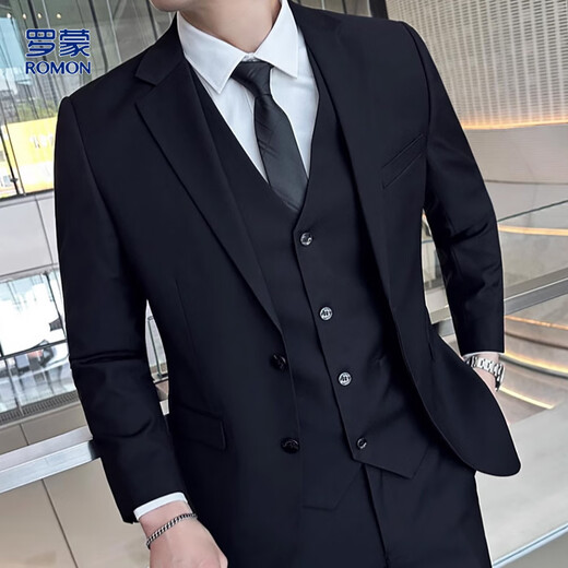 Luo Meng suit suit men's business professional formal wear men's slim groom's dress groomsmen's dress wedding dress men's clothing