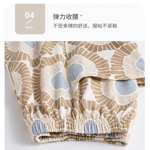 猫人睡衣女夏季带胸垫莫代尔薄款短袖七分裤冰丝宽松大码两件套家居服 芋紫 6210 L 【推荐110-120斤】