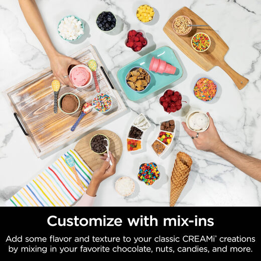 NINJA Swirl CREAMi Ice Cream Maker 13 in 1 Low Calories NC701