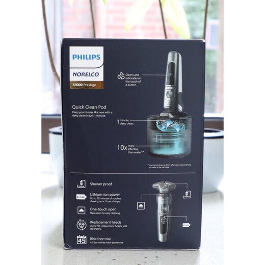 Philips Schwarzer Hive S9000 Ganzkörper Wäsche Waschen von Männern Elektroschütze Razor SP9841 9871 9885 SP9841 mit Reinigungseimer