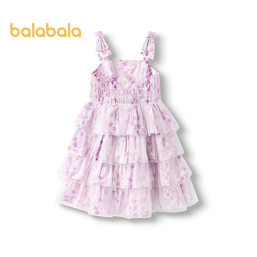 Balabala children's clothing women's dress summer cake skirt susanfangIP shopping mall same style red tone 00366 90