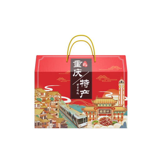 [JD Logistics] Chongqing Specialty Gift Box 3890g Geschenkgeschenke Geschenke Nationalfeiertagsgruppe Kauf -Sozialhilfe -Snacks [Chongqing Specialty Geschenkbox] F Set Mahlzeit