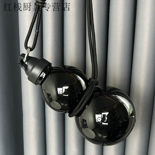 Spade Black Mythical Gourd Kettle Cup can be carried and carried on the back, large-capacity gift, fashionable and creative trendy sports water cup, black gourd + lifting rope 1L, Wukong gourd cup 750ml + can hold hot water + resistant