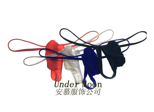 AOINA Uppered Classic Herren sexy Tanges Tangs mit ultra-dünn gestreiften Ice Seiden-Männer Unterwäsche Thongs T-Tuern Pink M2-2-Fuß-2-Fuß-2-Größe