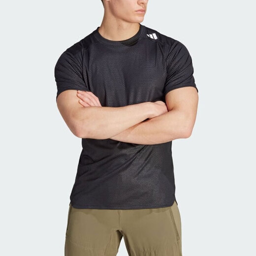 阿迪达斯 （adidas）速干短袖男夏季冰丝半袖男健身运动服跑步T恤IL1381 IL1381 S 120-135斤