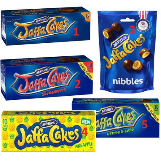 
UK Jaffa Cakes Cake Orange/Pineapple Cake Orange/Pineapple/Cranberry Classic Orange Flavor 10 Pieces