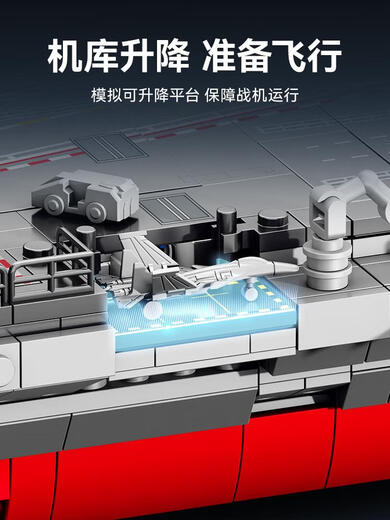 森宝积木中国军事福建舰航母航空母舰模型高难度拼装儿童玩具 818型海警船/691颗粒森宝20