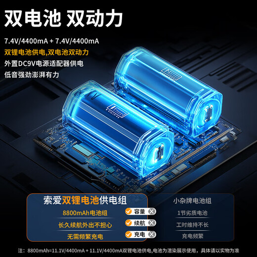 Sony Ericsson (soaiy) X64 high-power 27-speaker subwoofer square dance outdoor karaoke Bluetooth electric acoustic guitar instrument speaker rod speaker amplifier dual microphone 12 inches