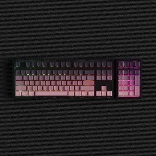 Belly Spirit MK870Pro/MK-Pad 108-key Blackberry side engraving mechanical keyboard Three-mode Obsidian Bluetooth wired wireless Bluetooth customized computer game office Three-mode Obsidian (including MK-Pad)-Blackberry side engraving Glacier Green Axle