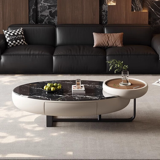 Dipu marble coffee table designer new light luxury high-end simple modern living room oval tea table ASB7566