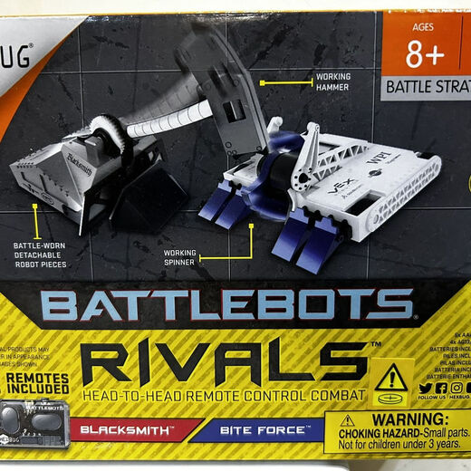 Hexbug Hebao Bots vs. Control remoto inteligente El doble jugador lucha contra los juguetes de niños Electric Electric Children. Nuevo color sin soltero Color de lápida de lápida aleatoria