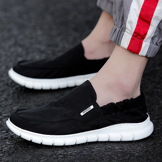 Pang Donglai DL [Recomendado por la Madre Central] 2024 Summer Nuevos zapatos de lona para el trabajo transpirable para hombres viejos zapatos de tela Beijing para el mostrador de un solo patrimonio Versión 881 Gray 43