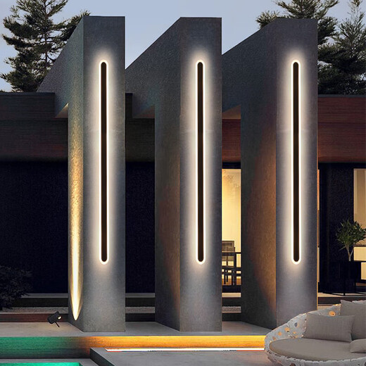 Lehi Lighting (NVC) même lumière murale extérieure minimaliste minimaliste intérieur long strip light villa villa mur mur de porte murale