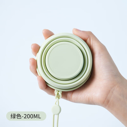 Folding Cup Portable Folding Water Cup Food Grade Foldable Mouthwash Cup Travel Portable Cup Folding Dental Cup Travel Silicone Folding Water Cup - Off-white - 1 piece 200ml