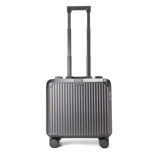 Walker Shop Light Luxury Brand Luggage 2025 New Small Boarding Suitcase Trolley Case 18-inch Lightweight Aluminum Frame Travel Case Temperament Gray 18-inch