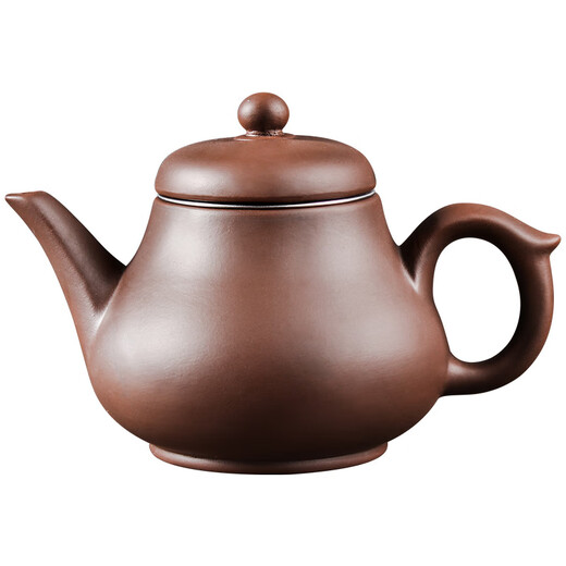 Fat Donglai's same style Yixing purple clay pot large capacity teapot single pot built-in stainless steel filter teapot household function pear-shaped pot (with filter) brown