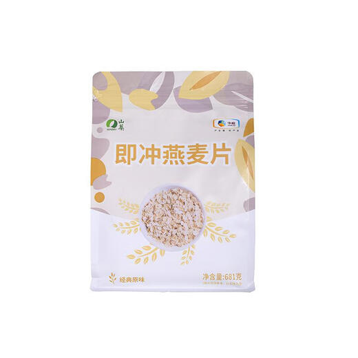 
Shancui COFCO Shancui Oatmeal Pure Oatmeal Oatmeal Nutritional Cereals Full Meal Replacement Lazy Instant Breakfast 681g