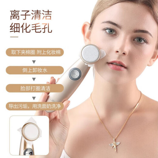 金稻（KINGDOMCARES）导入仪美容仪器面部清洁去黑头导出洗脸洁面家用脸部按摩器 金稻'导入仪#【KD9930-香槟金】