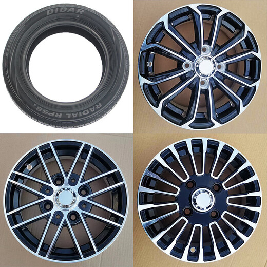 Roues en alliage en aluminium de 13 pouces 15565R13 Anneau en aluminium électrique à quatre roues 16570R13 Vacuum Tire Sightseeing and Tourist Bus Roues en aluminium Gem de 13 pouces (distance centrale 114,3 mm)