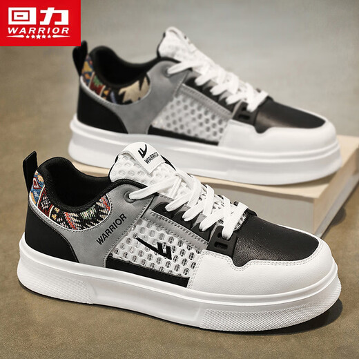 Warrior shoes men's versatile men's shoes casual sports shoes men's L699C white/gray/black 39