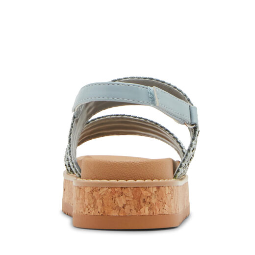 Steve Madden Girls Stroller Sandals, robin blue, 4 adults robin blue 4 adults