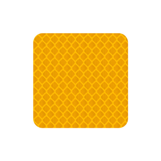 3M Autocollant Réflexion Avertissement Autocollant Bicycle de véhicule électrique Sticker Sticker 5 * 5cm (10 pièces) Jaune de diamant 983d [150 Bandes rouges et blanches] Environ 45 mètres