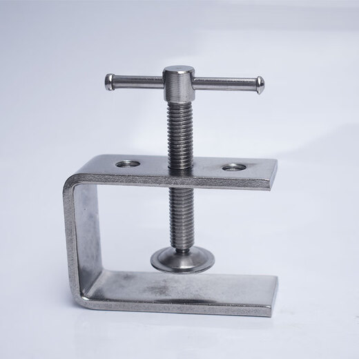 XMSJ304不锈钢滑杆老虎卡夹方形钢管u型c型固定夹具卡箍夹紧固夹卡子 滑杆开口12035宽