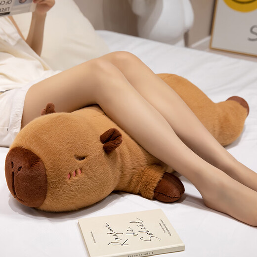 Beishangxing Kapibala pillow for women sleeping dolls plush toys birthday gift belt removable inner liner 100cm