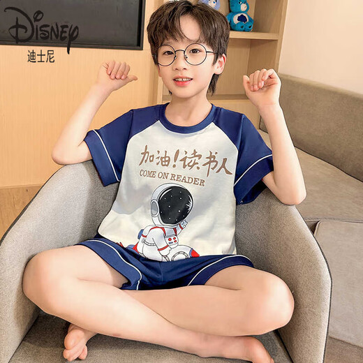Disney Children's Pyjamas Jungen reine Baumwolle Sommer Dünne Kurzärmer-Jungen Sommer-Heimkleidung mit mittlerer Kinder Teenager Klimaanlage K6628# Superman [Pure Cotton] 170 8 Größen [empfohlene Höhe 95-105 cm]