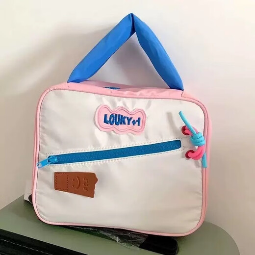 Chengyang toiletry bag for women, portable, large capacity, high-end, contrasting color, foldable toiletry storage bag, contrasting color toiletry bag