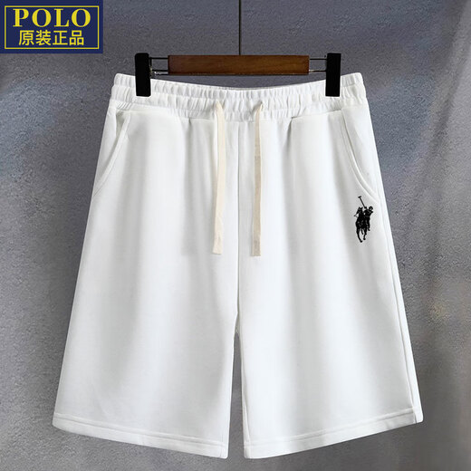 POLO SPORT American Ralph Lauren summer thin youth elastic loose shorts elastic band three-quarter pants casual pants men 777-shorts-Q1 light gray L recommended 110-130Jin Jin equals 0.5 kg