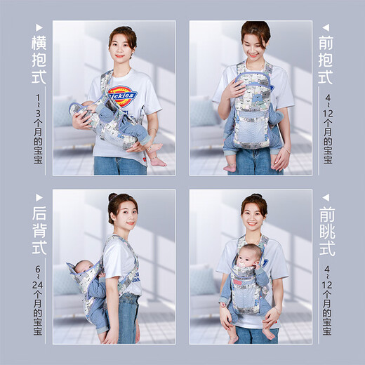 MU YUNYAO Baby Sangle avant et arrière Deux-usage à double usine Horzontal Back Back Summer Breathable et sortir pour une nouvelle vie Multifonctionnelle Hamster Home [Breathable Net Style] peut être étreint horizontalement