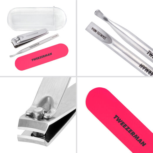 Tweezerman Mini Manicure Kit Portable Nail Care Tool