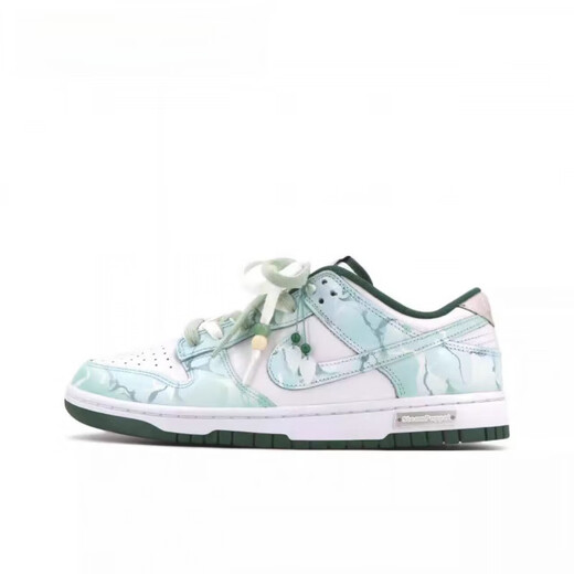 Nike (Nike) Sneakers Dunk Inverse bouton inversé Alerte de point d'alerte Crochet basse de planche basse chaussures Blanc et vert masculin DD1391-101 (Bouton TeamFive-Reverse 45