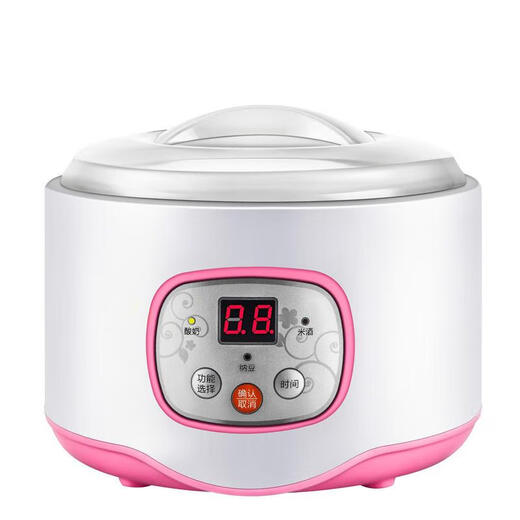 Inteligente temperatura constante Yiwanjia máquina de yogur multifuncional 1 litro revestimiento de acero inoxidable mini hogar pequeño yogur casero arroz rosa revestimiento de acero inoxidable ordinario