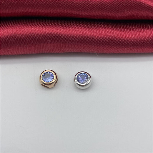 Iosn18K gold natural tanzanite bubble bead pendant round necklace colorful gemstone jewelry women's spring new single pendant without necklace 18K gold blue tanzanite pendant