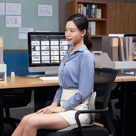 Japanische Büstenstil -Büro -Taille -Schutzhaltung, ohne nach dem Sitzen müde zu sein, hatten Sitzungsstuhlgeschenke. Der Luxus -Ladenmanager hat den Preis um 1.049 Yuan_jiezi geändert